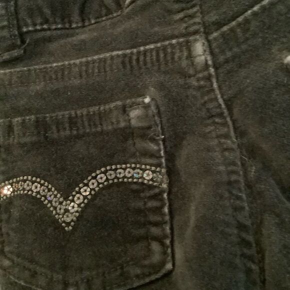 LEVI’S BLACK VELVET DENIM 3T - Picture 5 of 10